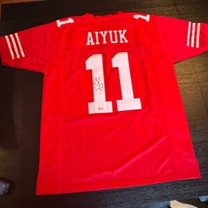 Beckett Authentication Verified 49ers Signed Brandon Aiyuk Jersey